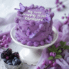 purple butterfly decoration cake
