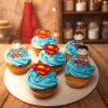 superman cupcakes