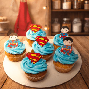 superman cupcakes