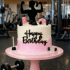 women fitness gym cake