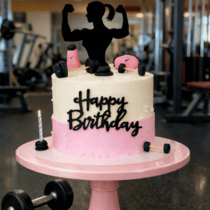 women fitness gym cake