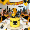 yellow batman cake
