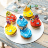 baby shark cupcakes