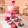 barbie doll theme cake