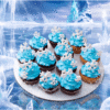 frozen blue cupcakes