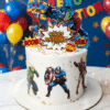 marvel dc avengers cake