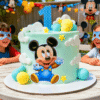 mickey fondant clouds cake