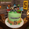 minecraft TNT blocks cake