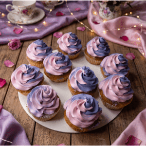pink purple cupcakes