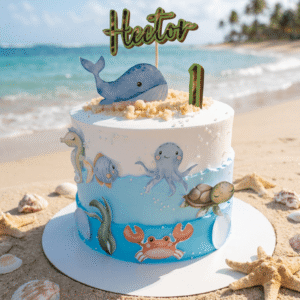 sea creatures cake