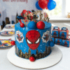 spiderman mask web cake