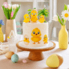 yellow duck theme cake