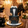 2 tier gentlemen birthday cake