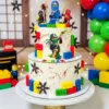 2 tier ninjago lego cake