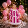 2 tier pink barbie cake