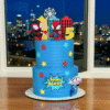 2 tier super bento web cake