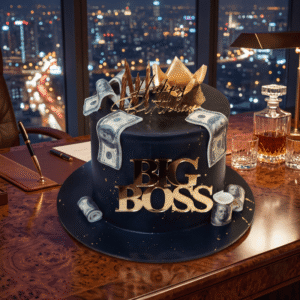 big boss black dollar cake