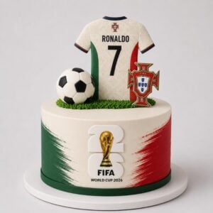 cristiano portugal football cake