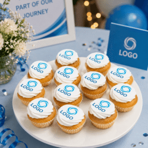 custom logo cupcakes