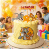 frosted tom and jerry cake