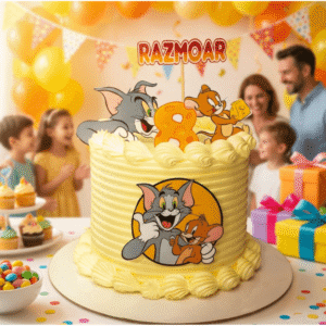 frosted tom and jerry cake