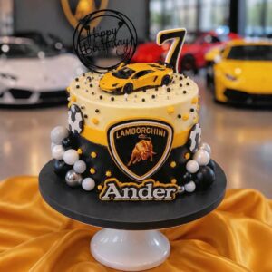 lamborghini theme cake