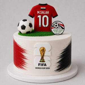 mo salah egypt football cake