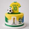 neymar jr brazil football cake