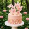 petals decor butterfly cake