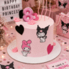 pink kuromi melody cake