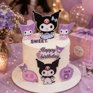 sanrio kuromi sweet cake
