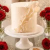 single tier luxury wedding cake