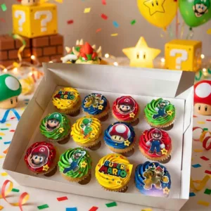 super mario cupcakes