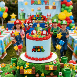 super mario kids cake