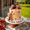teddy stars shoe cake