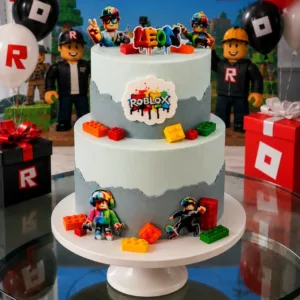 2 tier roblox cake