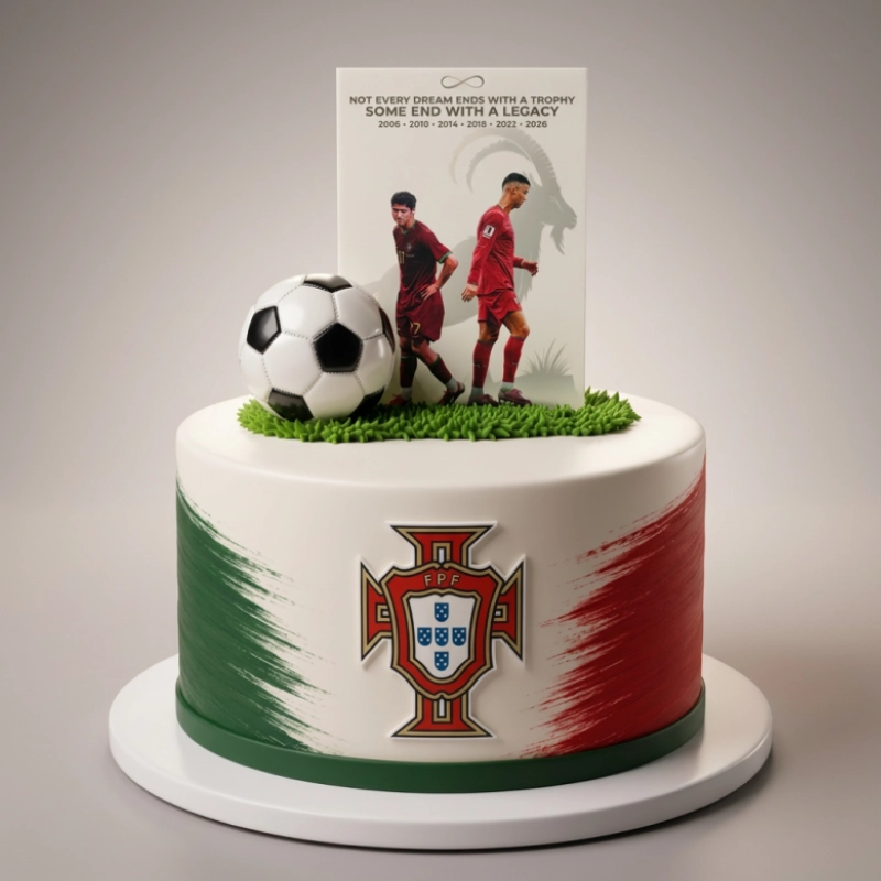 CR7 Portugal farewell cake CR7 Portugal farewell cake