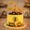JCB theme cake