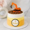 JCB toy theme cake