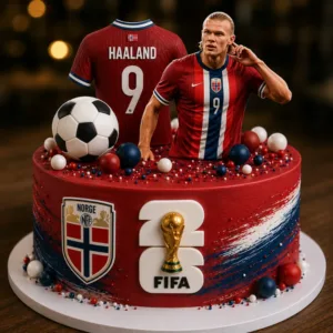 haaland norway football cake