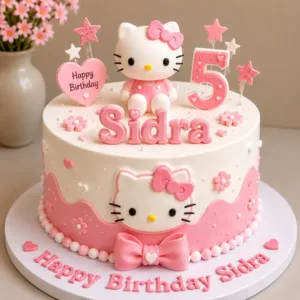 hello kitty charm cake