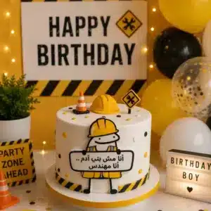 little builder birthday cake