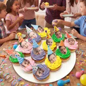 photo face cupcakes