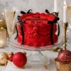 ruffles red vintage cake
