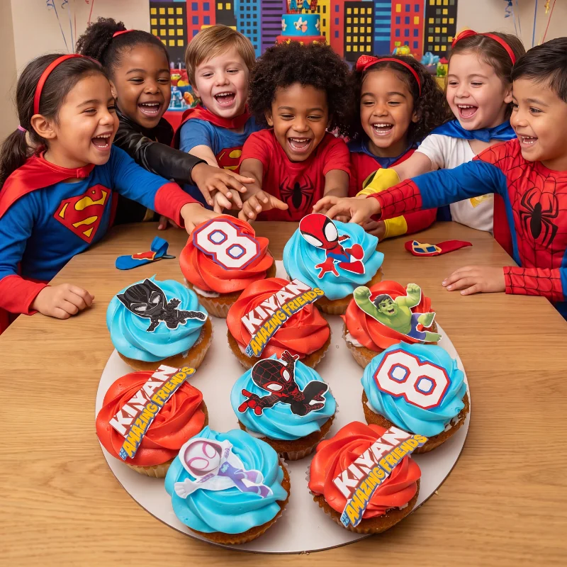 spiderman friends cupcakes new spiderman friends cupcakes new