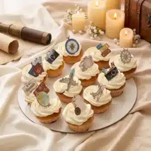 wanderlust cupcakes