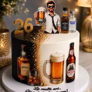 drinks party theme cake