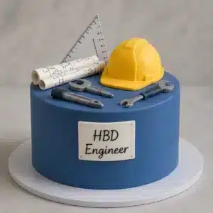 engineer tools hat cake