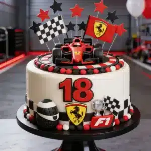 formula 1 racing birthday cake