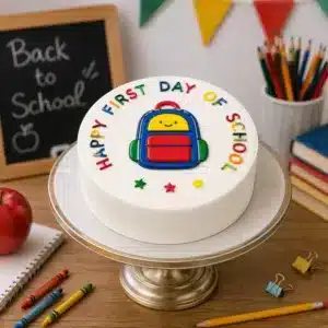 happy first day of school cake